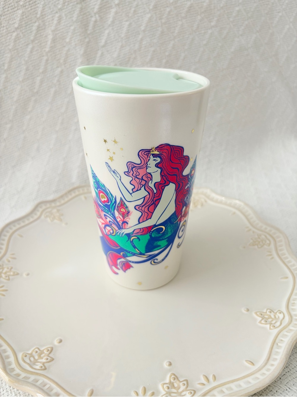 Starbucks Siren Mermaid Ceramic Tumbler 2024 12oz Tall Size